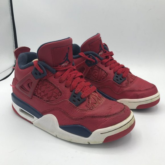 Nike Air Jordan 4 Retro FIBA Gym Red Womens Sz 5.5 - Picture 3 of 7